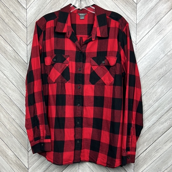 Eddie Bauer Buffalo Plaid Flannel - Picture 3 of 8